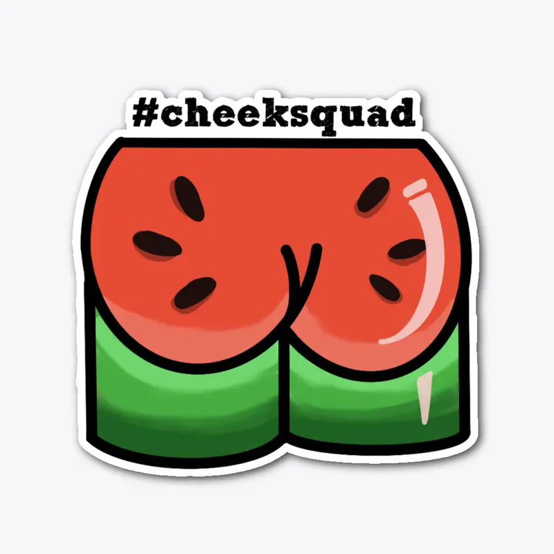 #cheeksquad watermelon sticker