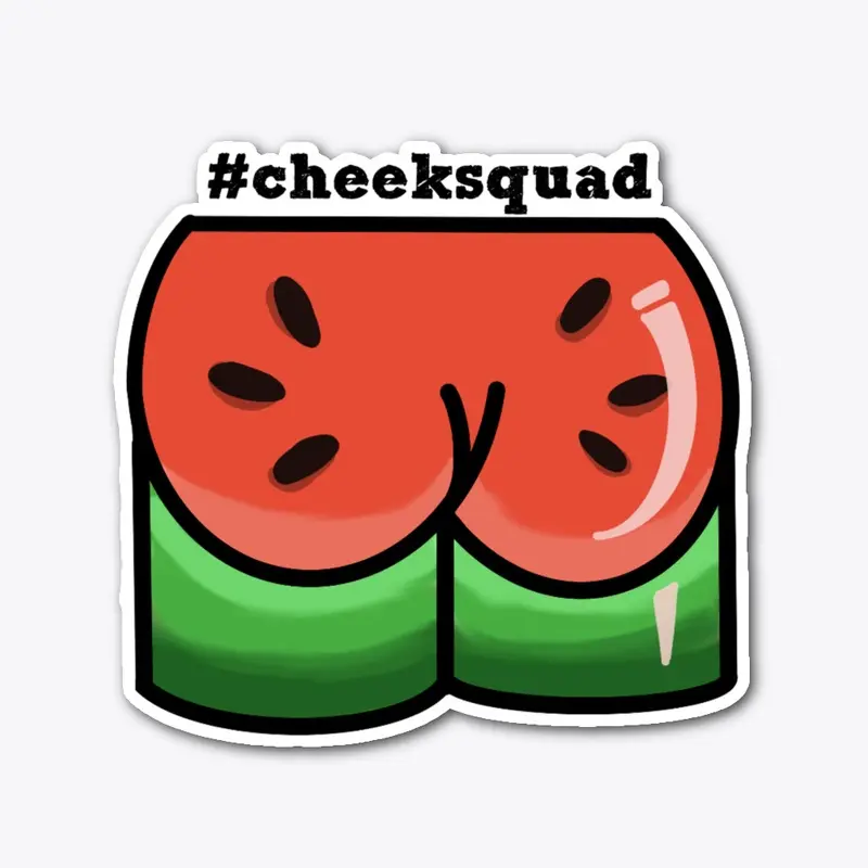 #cheeksquad watermelon sticker